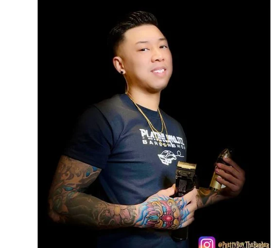 Tyler Baccam, owner and barber at The Fade Room